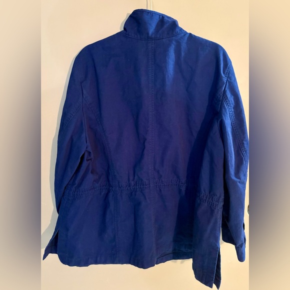 Talbots 2X Blue Utility Jacket, EUC, preppy, great for layering - Picture 4 of 4